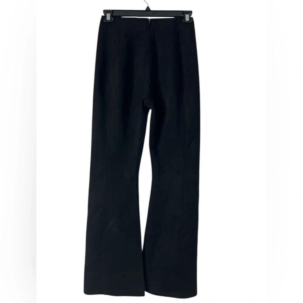 FREE PEOPLE‎ Faux Suede Black Wide-Leg Pants Sz 28